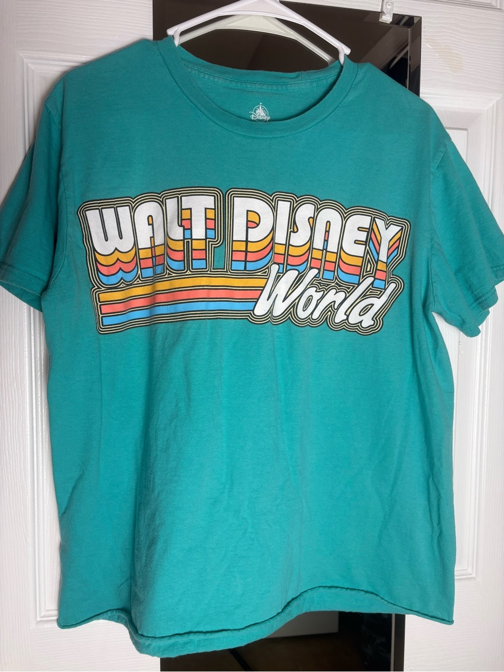 FLAW Women’s Retro Walt Disney World T Shirt Green Size L Pre Owned